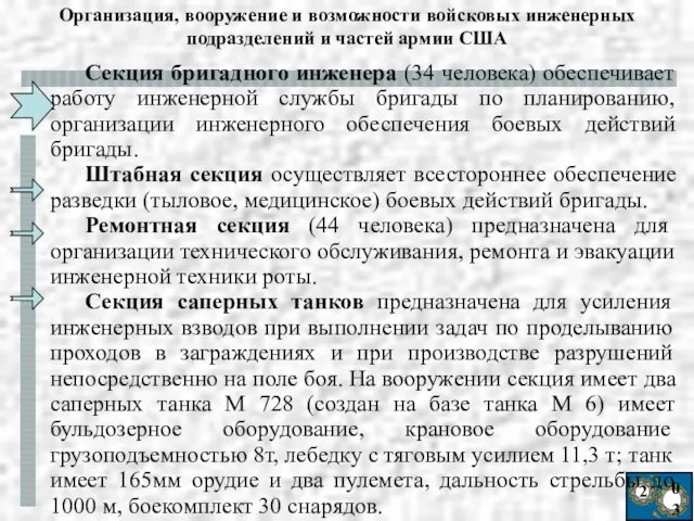 2 03 Организация, вооружение и возможности войсковых инженерных подразделений и частей армии