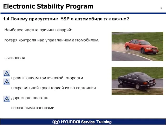 1.4 Почему присутствие ESP в автомобиле так важно?