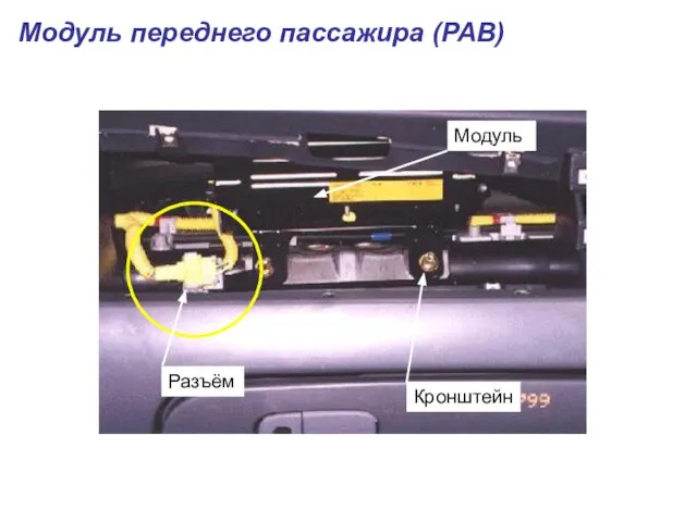 Разъём Модуль Кронштейн Модуль переднего пассажира (PAB)