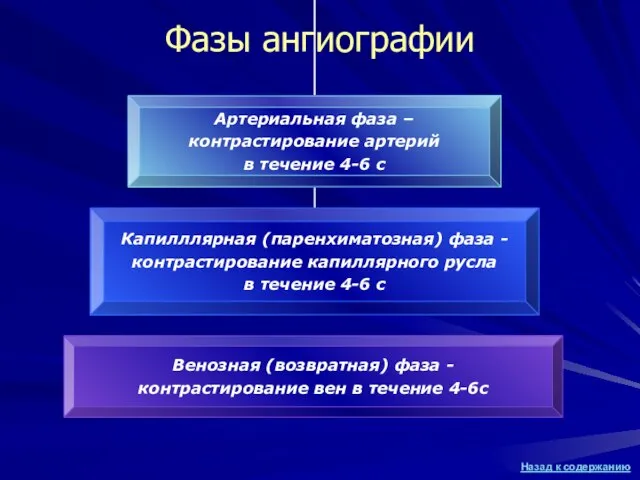 Фазы ангиографии