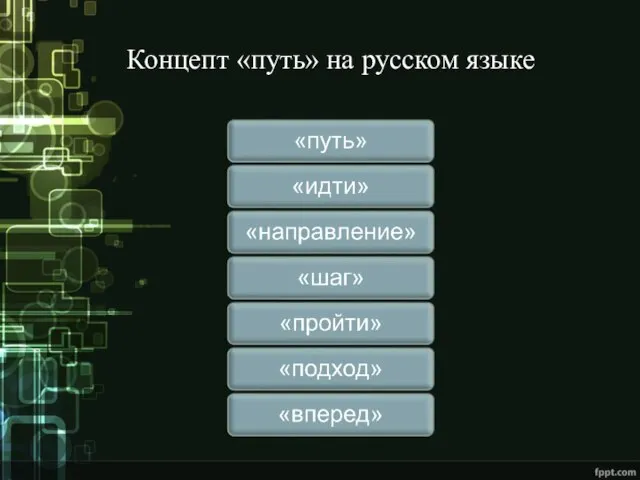 Концепт «путь» на русском языке