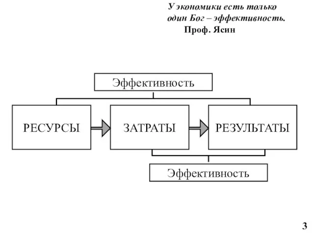 У экономики есть только один Бог – эффективность. Проф. Ясин 3