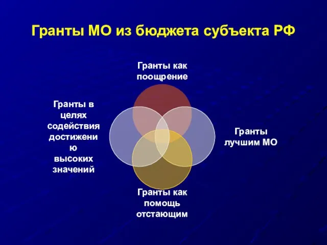 Гранты МО из бюджета субъекта РФ