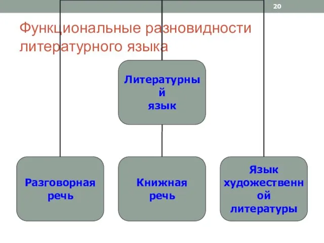 Функциональные разновидности литературного языка