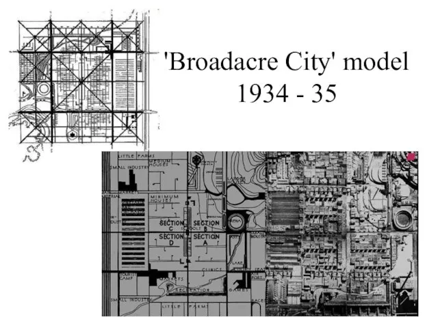 'Broadacre City' model 1934 - 35