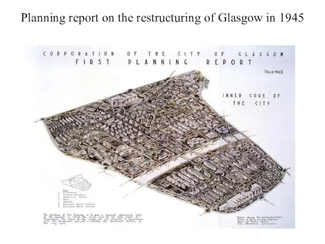 Planning report on the restructuring of Glasgow in 1945