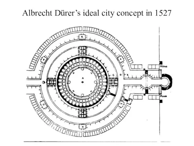 Albrecht Dürer’s ideal city concept in 1527