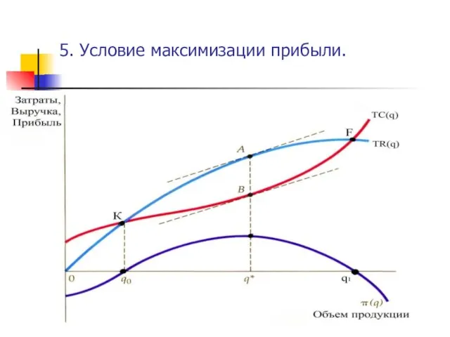 5. Условие максимизации прибыли.