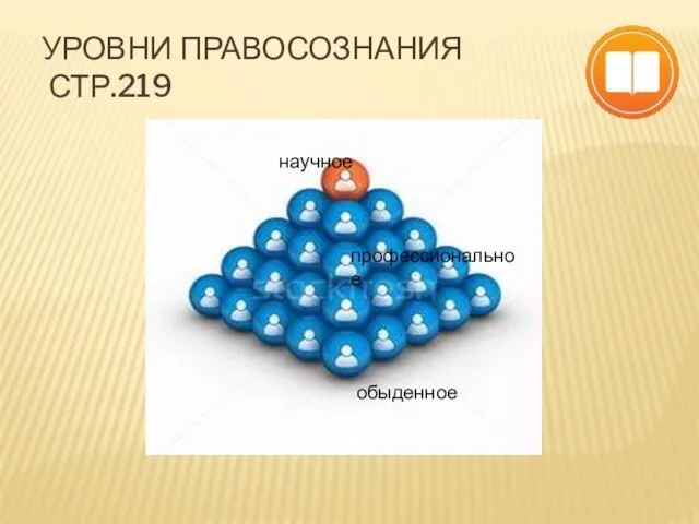 Уровни правосознания стр.219 научное профессиональное обыденное