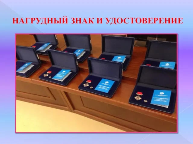 НАГРУДНЫЙ ЗНАК И УДОСТОВЕРЕНИЕ