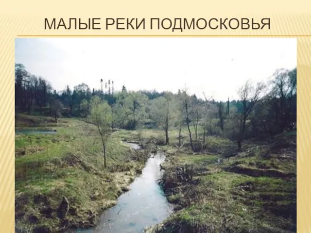 Малые реки Подмосковья
