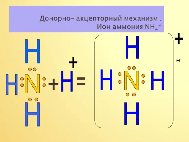 е N H H H H + = N H H H H + +