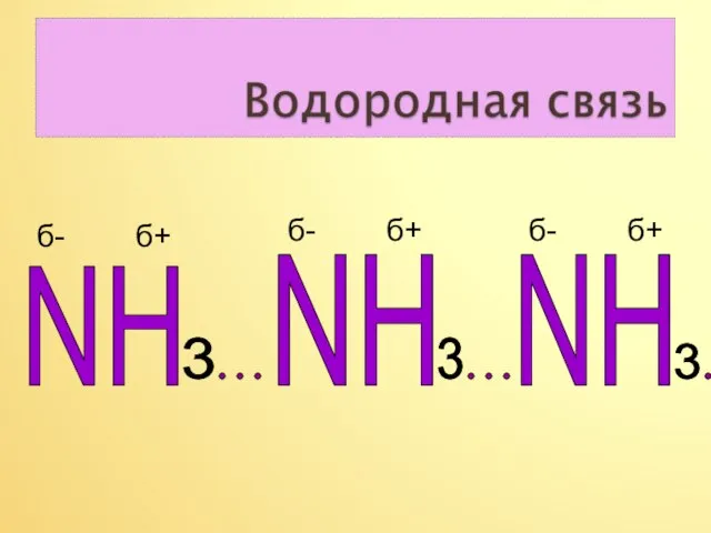 NH NH 3 3 3 NH б- б+ б- б+ б- б+