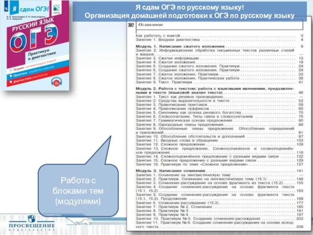 Я сдам ОГЭ по русскому языку! Организация домашней подготовки к ОГЭ по