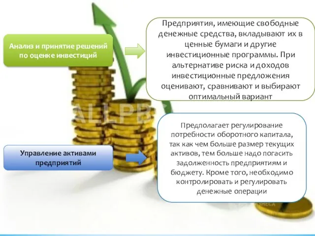 Анализ и принятие решений по оценке инвестиций Предприятия, имеющие свободные денежные средства,