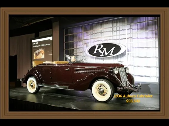 1936 Auburn Cabriolet $93,500