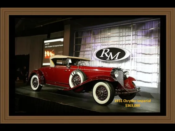 1931 Chrysler Imperial $363,000