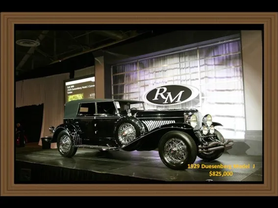 1929 Duesenberg Model J $825,000