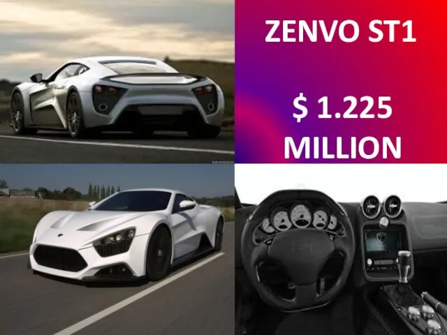 $ 1.225 MILLION ZENVO ST1