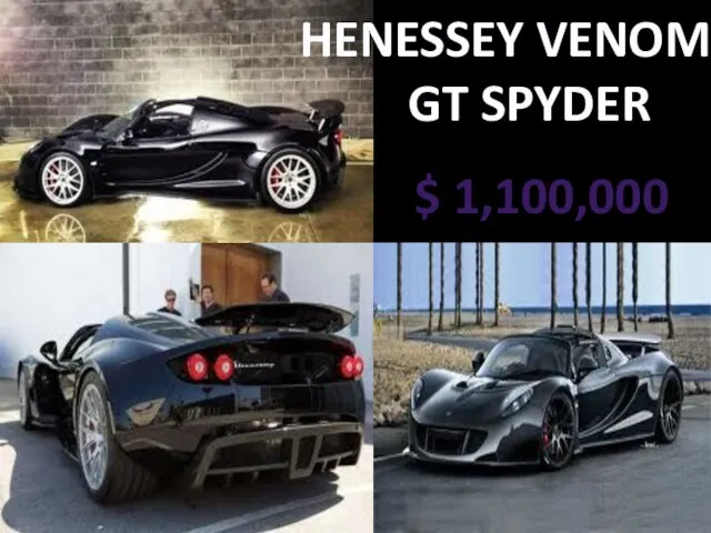 HENESSEY VENOM GT SPYDER $ 1,100,000
