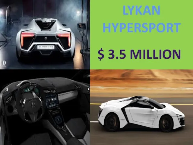 LYKAN HYPERSPORT $ 3.5 MILLION
