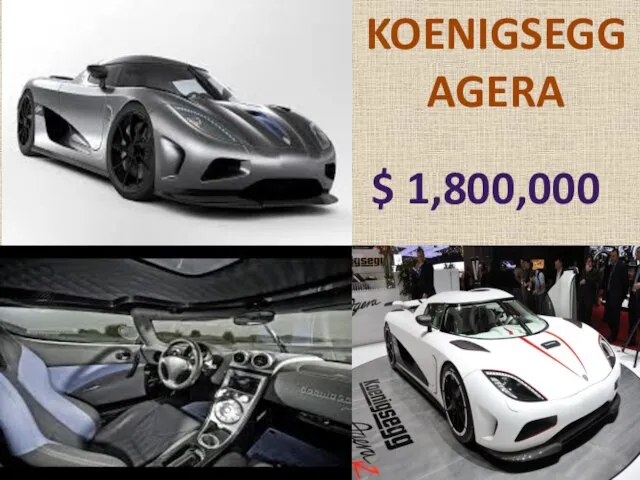 KOENIGSEGG AGERA $ 1,800,000