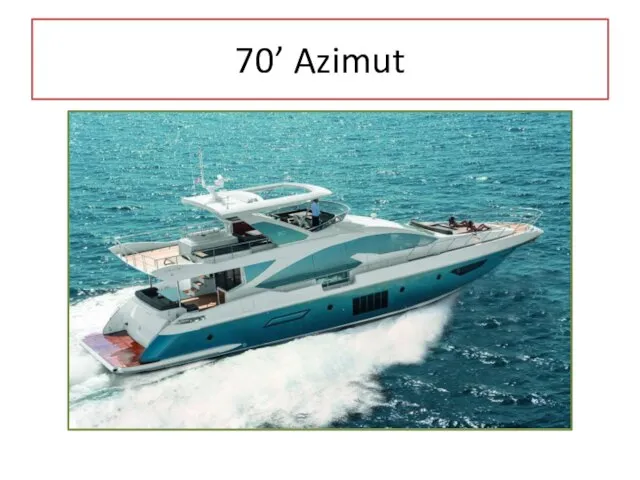 70’ Azimut