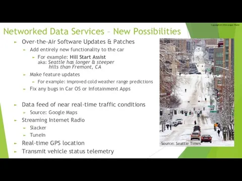 Networked Data Services – New Possibilities Over-the-Air Software Updates & Patches Add