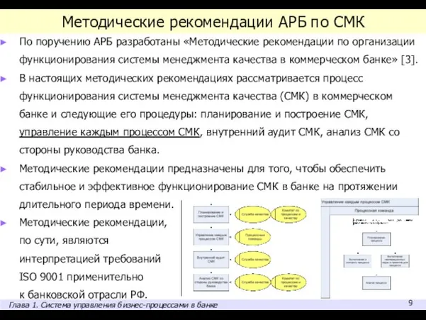 Методические рекомендации АРБ по СМК По поручению АРБ разработаны «Методические рекомендации по