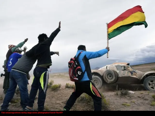 Fans encourage drivers during stage seven. photographer Franck Fife AFP