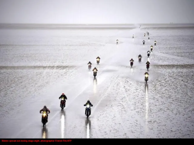 Riders spread out during stage eight. photographer Franck Fife AFP