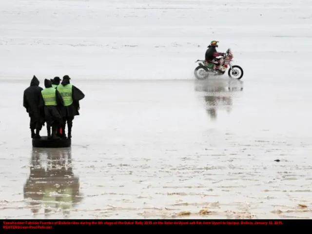 Yamaha rider Fabricio Fuentes of Bolivia rides during the 8th stage of