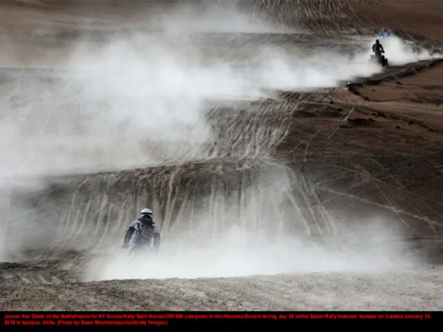 Jeroen Van Daele of the Netherlands for HT Honda Rally Raid Honda