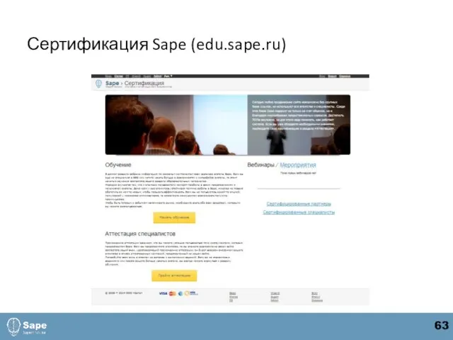 Сертификация Sape (edu.sape.ru) 63