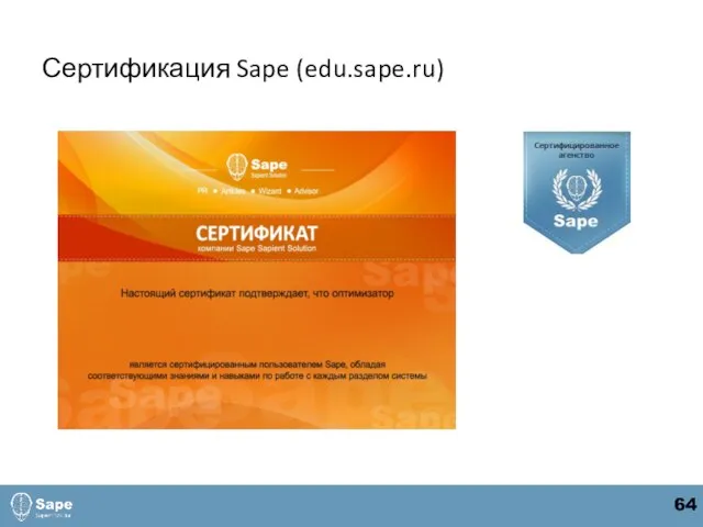 Сертификация Sape (edu.sape.ru) 64