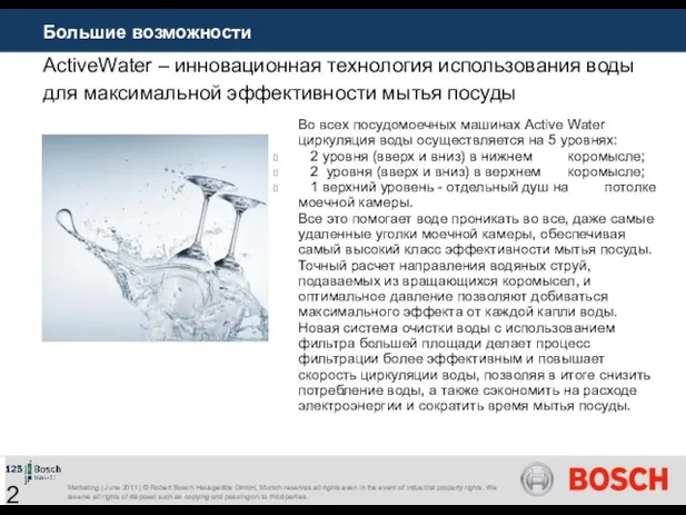 ActiveWater – инновационная технология использования воды для максимальной эффективности мытья посуды Большие