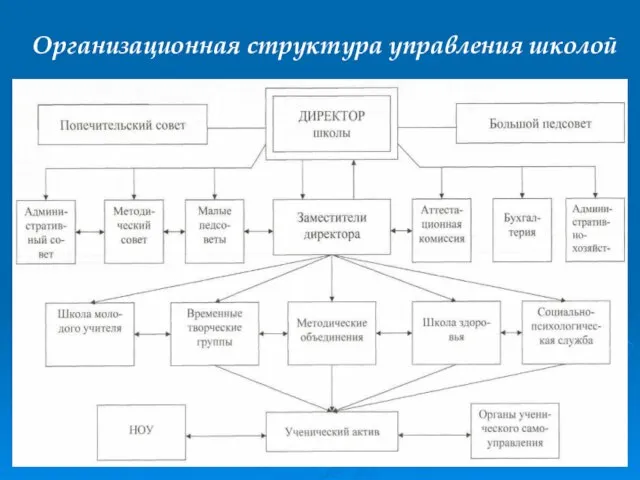 Организационная структура управления школой