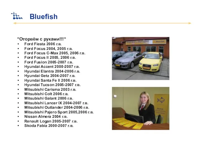 Bluefish "Оторвём с руками!!!" Ford Fiesta 2006 г.в. Ford Focus 2004, 2005