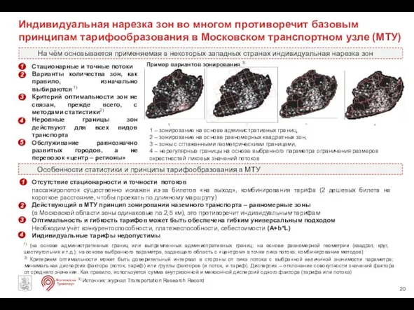 Стационарные и точные потоки Варианты количества зон, как правило, изначально выбираются 1)