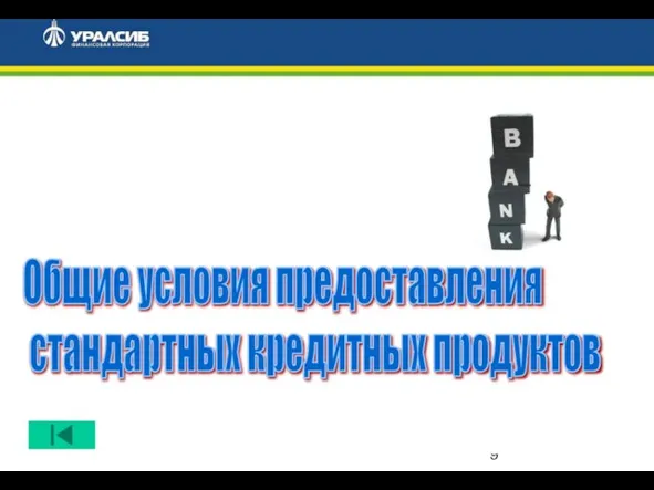 Общие условия предоставления стандартных кредитных продуктов