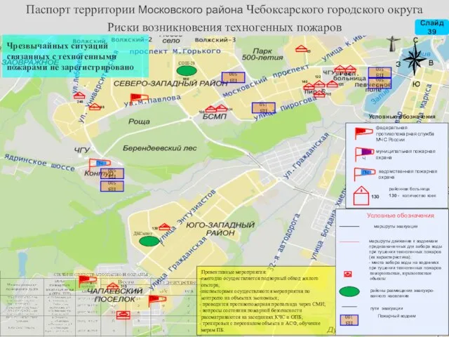 ДКСалют Паспорт территории Московского района Чебоксарского городского округа Чувашской Республики Риски возникновения