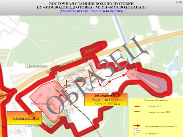 2-й подъем ВСВ границы территории ВСВ границы округа 1-й подъем ВСВ Хлор