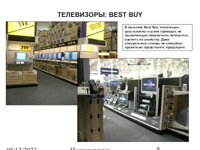 08/12/2023 Подготовлено Татьяной Зябкиной ТЕЛЕВИЗОРЫ: BEST BUY В магазине Best Buy телевизоры