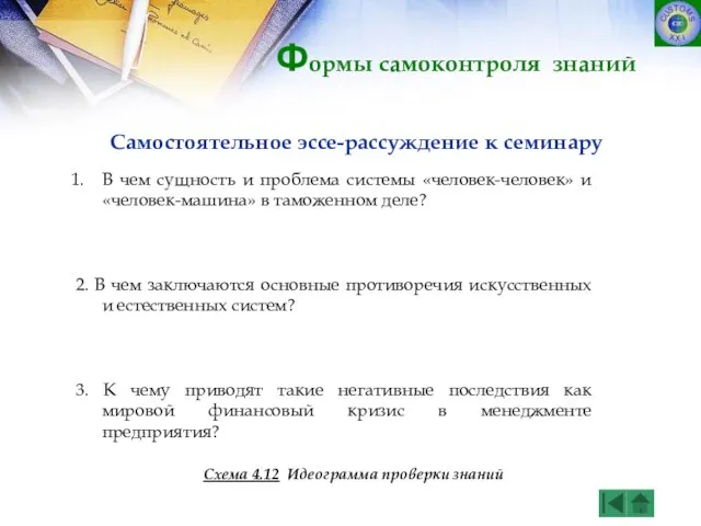 Самостоятельное эссе-рассуждение к семинару В чем сущность и проблема системы «человек-человек» и