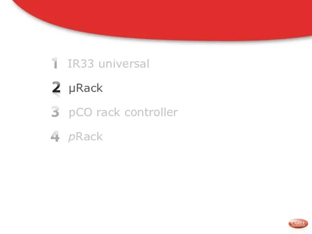 IR33 universal pCO rack controller pRack μRack