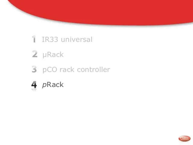 IR33 universal pCO rack controller pRack μRack