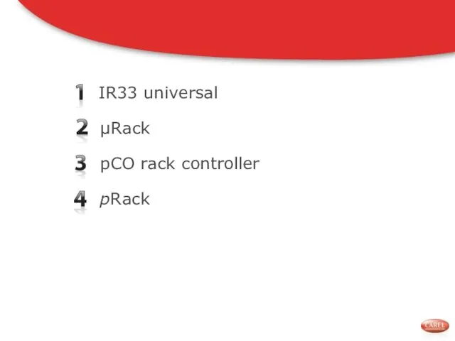 IR33 universal pCO rack controller pRack μRack