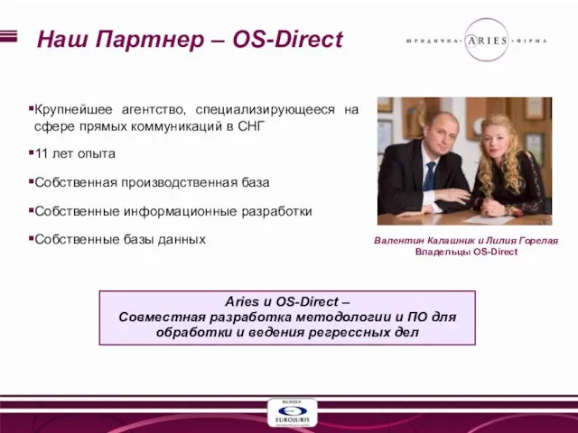 Наш Партнер – OS-Direct Крупнейшее агентство, специализирующееся на сфере прямых коммуникаций в