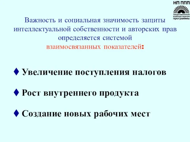 Важность и социальная значимость защиты интеллектуальной собственности и авторских прав определяется системой