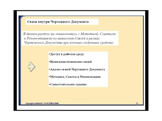 Связи внутри Чертежного Документа В данном разделе вы ознакомитесь с Методикой, Советами